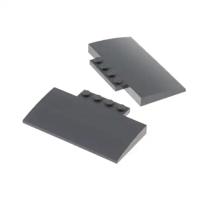 2x Lego Schrägstein gebogen 5x8 neu-dunkel grau gewölbt 4 Noppen 6055166 15625