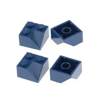 4x Lego Dachstein 45° 2x2 dunkel blau Doppelkonkav schräg Stein 4578099 3046