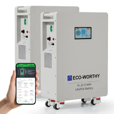 ECO-WORTHY 32kWh Batteriespeicher Speicher 2x16kWh Akku 48V 314AH LiFePO4 2pcs