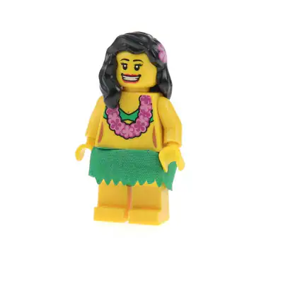 1x Lego Minifiguren Serie 3 Hula Tänzerin Rock grün 8803 850449 col03-14 col033