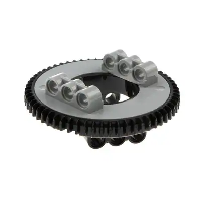 1x Lego Technic Drehkranz neu-hell grau schwarz 60 Zähne 18938 18939 18939c06