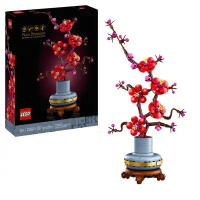 LEGO Botanicals 10369 Pflaumenblüte Bausatz, Mehrfarbig