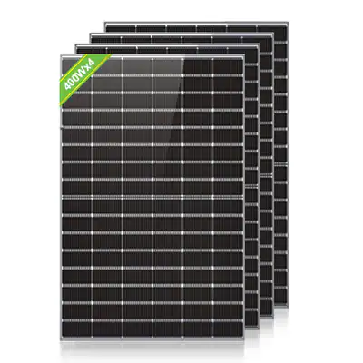 ECO-WORTHY 400W*4 Bifazial Solarmodul Monokristallin Solarpanel für Balkon Dach
