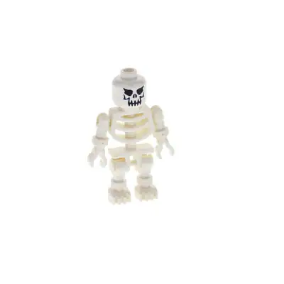 1x Lego Figur Skelett weiss Evil Kopf Augen grimmig Skull 3626px115 6260 gen004