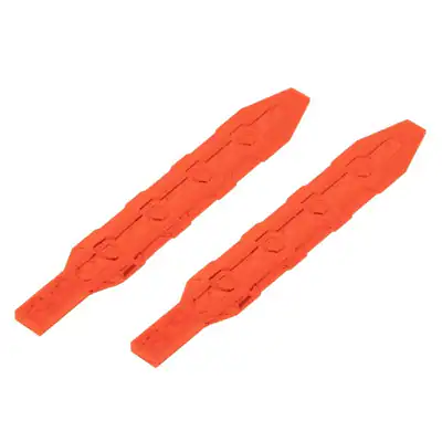 2x Lego Waffe Schwert 1x13 transparent neon orange Nexo Knights 6166860 27934