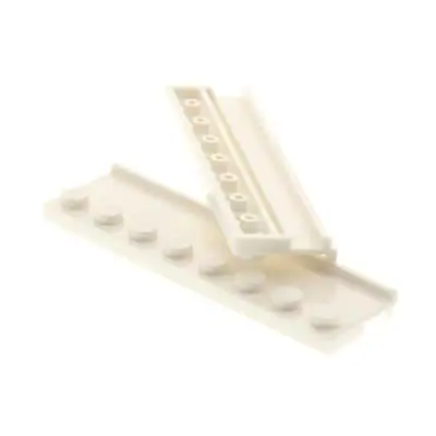 2x Lego Platte Tür Schiene 2x8 weiß Nut Führungsschiene Star Wars 4500878 30586