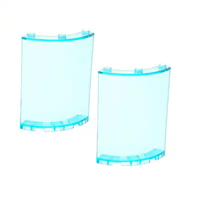 2x Lego Zylinder Viertel 4x4x6 transparent hell blau Fenster 30562 35276 46361