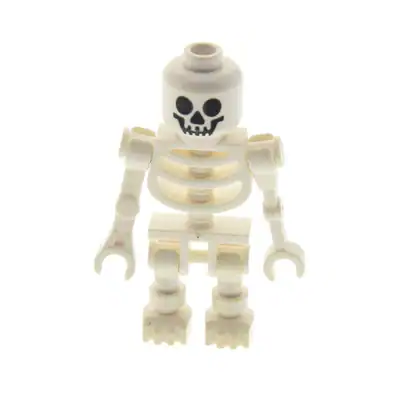 1x Lego Figur Skelett Fantasy Era weiß Augen rund 3626 6266 59230 60115 gen019