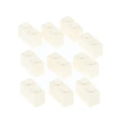 10x Lego Bau Stein modifiziert 1x2x1 weiß Ziegel Mauer Profil 6550192 98283