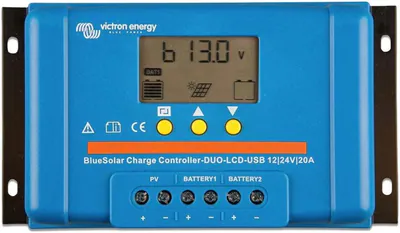 Victron BlueSolar PWM DUO-LCD&USB Laderegler 12/24V-20A SCC010020060