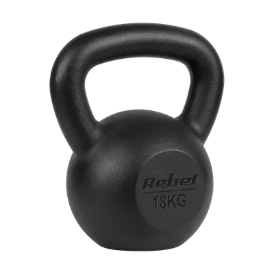 5901890111652 Kettlebell żeliwny 18kg, REBEL ACTIVE Rebel