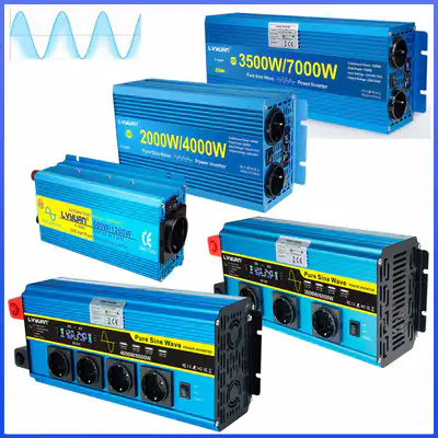 500W 3500W 4000W Reiner Sinus Wechselrichter 12V 24V auf 230V Spannungswandler