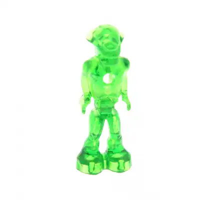 1x Lego Figur Mars Mission Alien transparent grün Glow In Dark 7646 7690 mm001