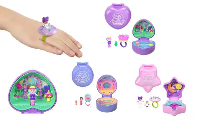 194735267071 Polly Pocket Zestaw kompaktowy z pierścionkiem Asortyment Keepsake
