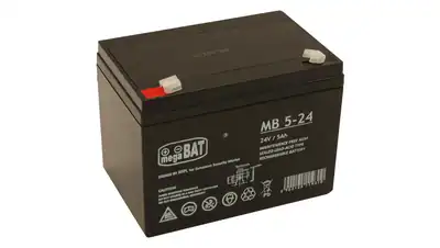 MB 5-24 Akumulator 5Ah 24V AGM do zabawek, do CCTV (135/90/100mm)