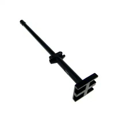 1x Lego Boot Mast 2x2x9 2/3 schwarz Stütze Segel Schiff 2 Scharniere seitlich 43