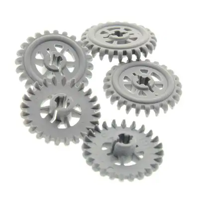 5x Lego Technic Zahnrad z24 neu-hell grau 24 Zähne Rad 6860 7659 4211434 3650b