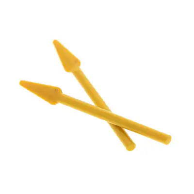 2x Lego Figuren Waffe Speer perl gold Stab flach Ninjago 70403 70736 4612889 937