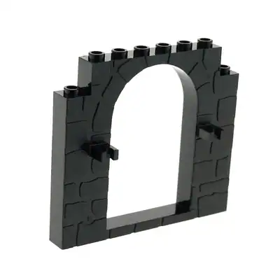1x Lego Tür Rahmen schwarz 1x6x8 Tor Haustür Castle Burg 4153412 40242