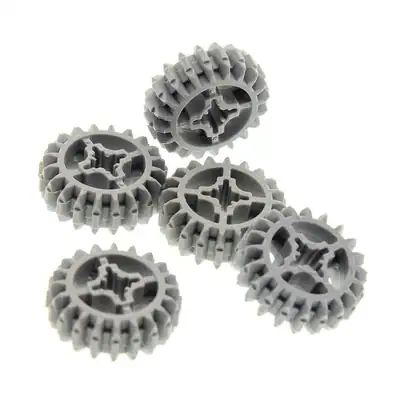 5x Lego Technic Zahnrad Z20 neu-hell grau 20 Zähne Rad Typ1 4211635 32269