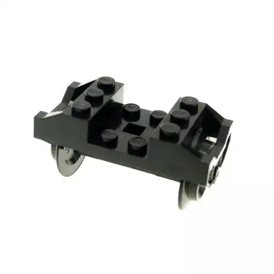 1x Lego Achse Eisenbahn Rad schwarz Waggon Zug 9V Felge 3225 4559 2878c01