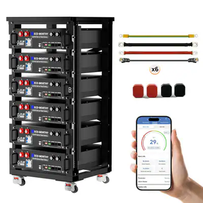 51,2V 100Ah (6er Pack)LiFePO4 Bluetooth Akku 30,72kWh Energiespeicher