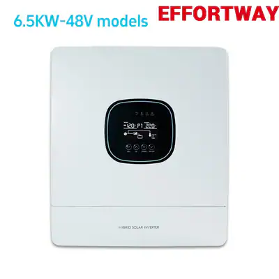 6500W 48V Hybrid Solar Wechselrichter Off Grid MPPT 120A Laderegler PV 60-450VDC