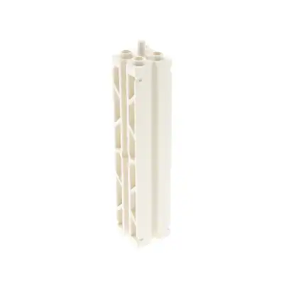 1x Lego Stütze 2x2x8 weiß Säule Pfeiler Träger mit Gitter Set 4620 4611 30646a
