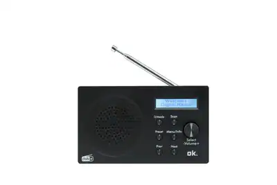 OK. ORD 101BT-B-3 Tragbares Digitalradio, DAB+, FM, Bluetooth, Schwarz