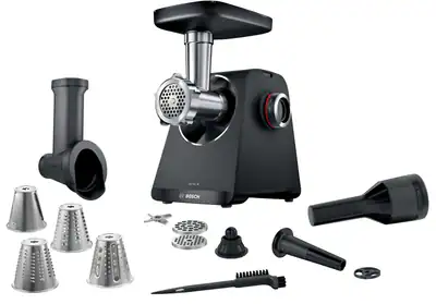 BOSCH MFWS440B MultiPower Serie 4 Fleischwolf 1900 Watt Schwarz