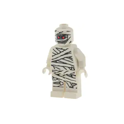 1x Lego Minifigur Monster Fighters Mumie Bandagen Glow in the Dark 9462 mof001