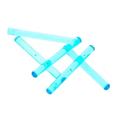 5x Lego Figuren Waffe Stab 4L transparent hell blau Lichtschwert 28697 30374