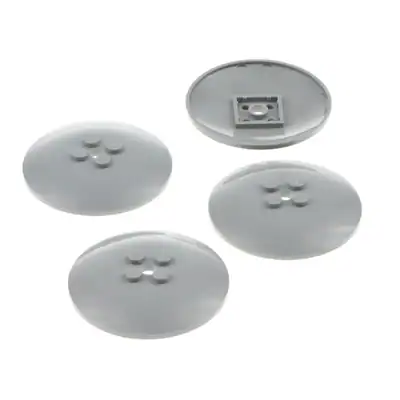 4x Lego Sat Radar Schüssel 6x6 neu-hell grau Schirm Noppen voll Star Wars 44375b
