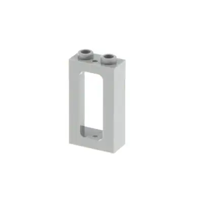1x Lego Fenster Rahmen 1x2x3 neu-hell grau ohne Scheibe Zug 6435915 3233 4035