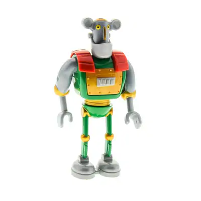 1x Lego Duplo Figur Roboter silber grau grün Little Robots Sporty 4180140 44390