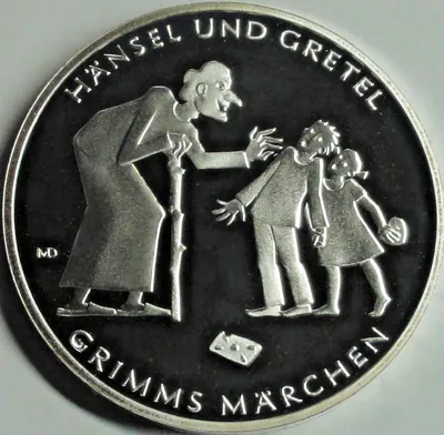 Deutschland 10 Euro 2014 G Silber Grimms Märchen Hänsel & Gretel PP Ztfk, Kapsel
