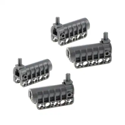 4x Lego Technic Kanone 2x5x3 neu-dunkel grau Projektil Pfeil Werfer 57029c01