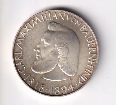 Medaille Silber 100 Jahre TU München 1968, 11.86 Gramm nsw-leipzig