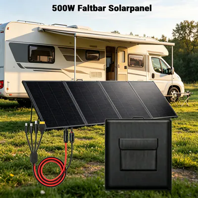 500W Solarpanel Faltbar Tragbar Solarmodul Wohnmobil für Tragbare Powerstations
