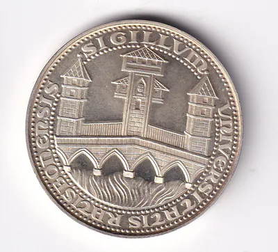 Medaille Silber 1967 Universität Regensburg 14.91 Gramm, 1000 fein nsw-leipzig