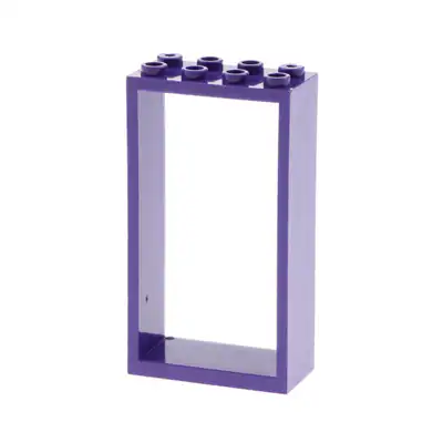 1x Lego Tür Rahmen 2x4x6 dunkel violette ohne Scheibe Türblatt Haus 4656624 6059