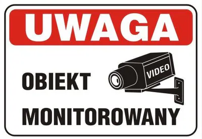 1000001008905 TABLICA 25*17.5CM UWAGA ! OBIEKT MONITOROWANY UN