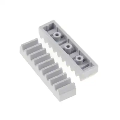 2x Lego Technic Zahnstange 1x4 neu-hell grau Winde Zahnrad 6457283 4296 3743
