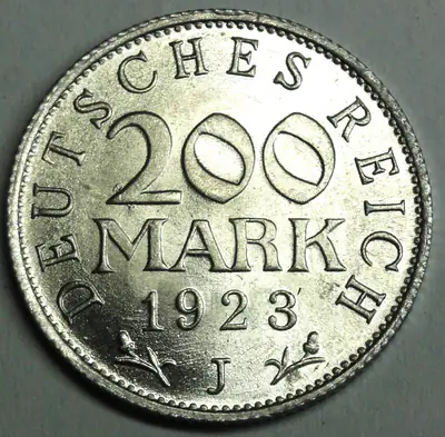 Inflation Deutschland 200,- Mark 1923 J - ADLER st/ unc
