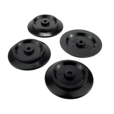 4x Lego Zug Rad Räder solo schwarz Eisenbahn Cargo 10133 4552 287926 2879