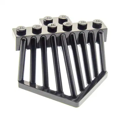 1x Lego Zug Kuhfänger 2x6 schwarz Eisenbahn Rammschutz Stoßstange 4583774 90201