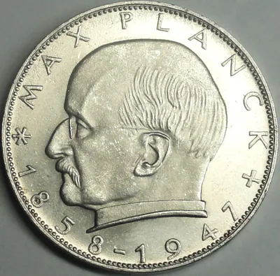 2,- DM BR Deutschland - 1957 J - Cu-Ni - Max Planck - vz-st / xf-unc, Kapsel