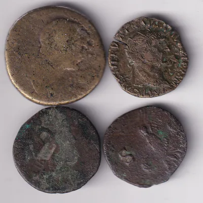 Münze Antik Rom 4 Münzen Bronze II nsw-leipzig