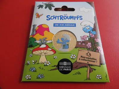 * Frankreich Mini Medals Monnaie de Paris 2021 /Blister* Schlumpf * (Ki.3)