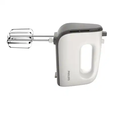 PHILIPS HR3741/00 Viva Collection 5 Stufen mit Turbofunktion, Handmixer Weiß/Kas